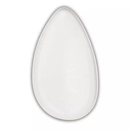 Plato Leave Ovalado de Porcelana 13.5 Pulgadas Blanco ARNI C1418