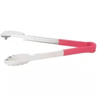 Pinza de Acero Inoxidable de 16 Pulgadas, Color Rojo  MASTER CHEF UT-16RD