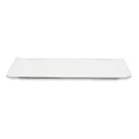 Platon Rectangular Angosto de Porcelana 20 Pulgadas Blanco ARNI CS6898 2