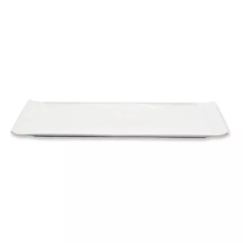 Platon Rectangular Angosto de Porcelana 20 Pulgadas Blanco ARNI CS6898