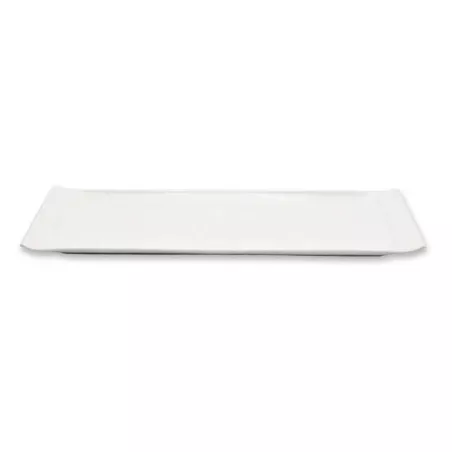 Platon Rectangular Angosto de Porcelana 20 Pulgadas Blanco ARNI CS6898