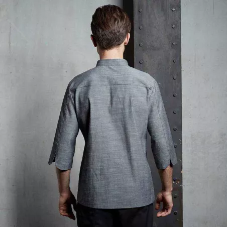 Gabacha Gris Cruzada Manga 3/4 Talla XL CHECKEDOUT CU1070Z059000T4-XL