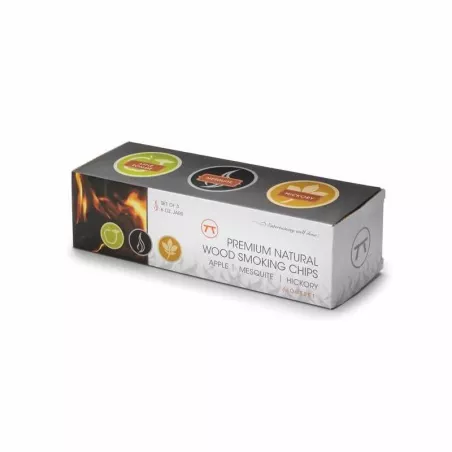 Frasco de Chips de Madera Natural Mesquite, 6 Onzas OUTSET 76536