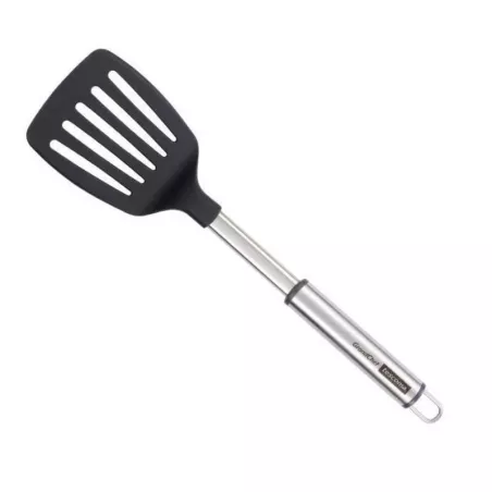 Espatula Ranurada de Nylon con Mango de Acero Inoxidable de 35 Centimetros TESCOMA 428302
