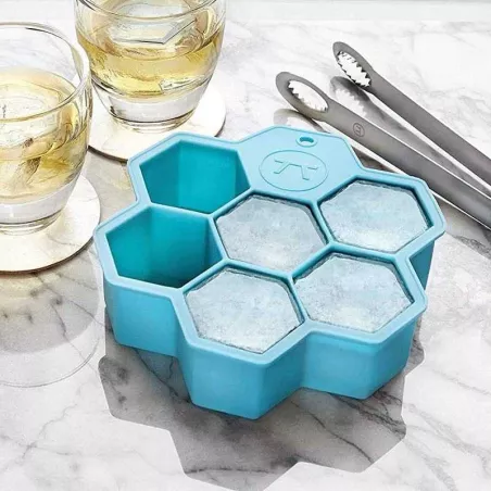 Bandeja de Hielo en Cubos Hexagonales Tamano Jumbo de 7 Cavidades OUTSET 76634