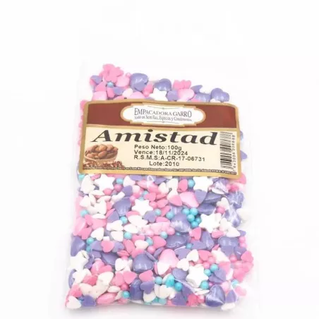 Confitillo con Diseno de Corazones, Estrellas y Perlas, 100 Gramos, Color Variado MAGIC COLORS 7443006008688