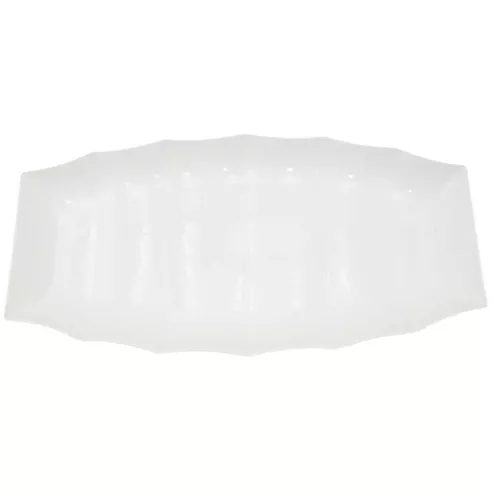 Plato Bambu de Porcelana 20 Pulgadas Blanco ARNI C0652