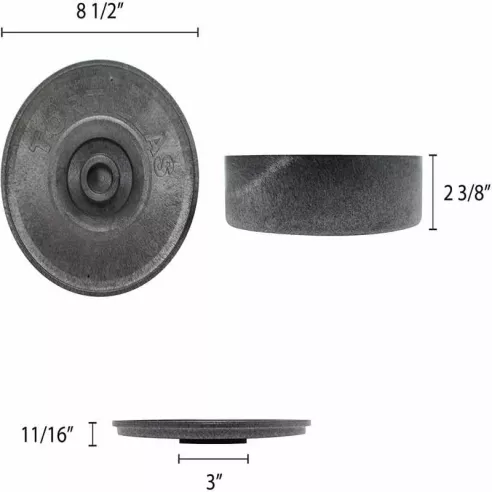 Calentador de Tortillas Negro de 8.5 Pulgadas THUNDER PLTW085BK