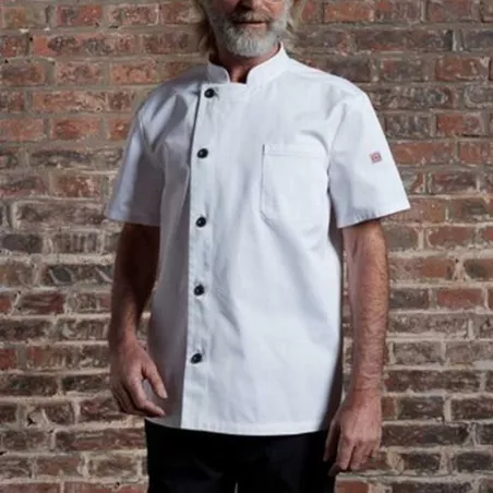 Gabacha De Chef Clasica De Manga Corta, Talla XL CHECKEDOUT CU106D0200A-XL