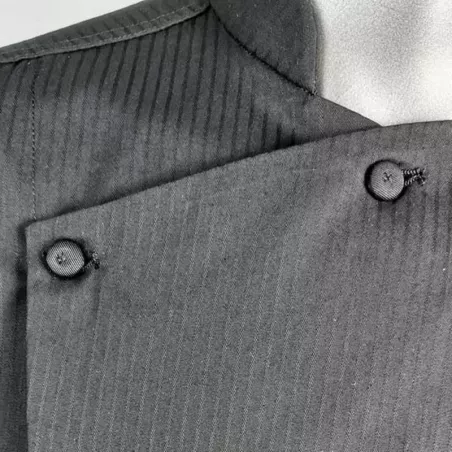 Gabacha de Manga Corta de Color Negro Talla XL CHECKEDOUT CU1070D0100AE-XL