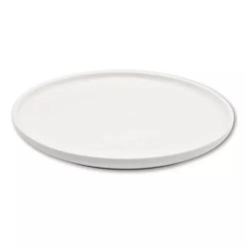 Plato Redondo Leave de Porcelana 10.25 Pulgadas Blanco ARNI C1014