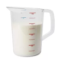 Taza para Medidas Gravadas de Policarbonato de 1 Galon  RUBBERMAID FG321800CLR 2