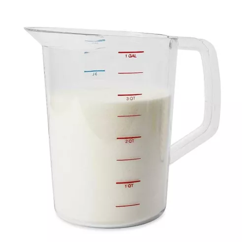Taza para Medidas Gravadas de Policarbonato de 1 Galon  RUBBERMAID FG321800CLR