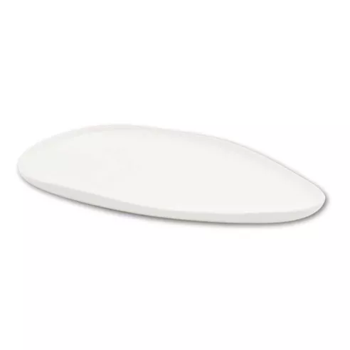 Plato Leave Ovalado de Porcelana 10.25 Pulgadas Blanco ARNI C1416