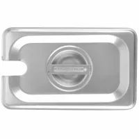 Tapa de Acero Inoxidable para Bandeja de 1/9 con Agujero  THUNDER STPA5190CS