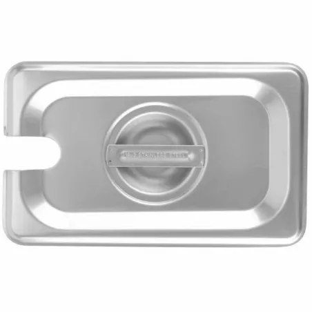 Tapa de Acero Inoxidable para Bandeja de 1/9 con Agujero  THUNDER STPA5190CS
