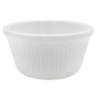 Ramekin de 4 Onzas Ranurado, Color Blanco THUNDER ML532W1