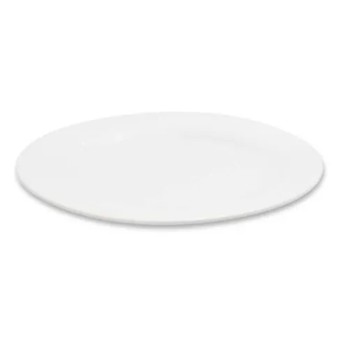 Platon Ovalado de Porcelana de Borde Delgado 9.5 Pulgadas Blanco ARNI S6504