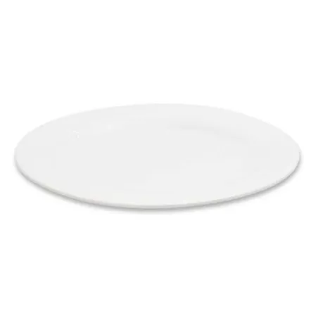 Platon Ovalado de Porcelana de Borde Delgado 9.5 Pulgadas Blanco ARNI S6504
