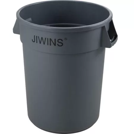 Basurero Redondo de 20 Galones de Color Gris MASTER CHEF JW-CR76E