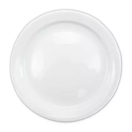 Plato Redondo de Porcelana Borde Delgado de 6-1/2 Pulgadas Blanco CATER MAX A800
