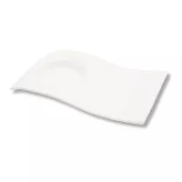 Plato para Taza Espresso con Diseno de Onda Blanco ARNI S5081