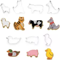 Cortadores de Galletas con Diseno de Granja, Set de 7 Piezas FOX RUN BRANDS 3651