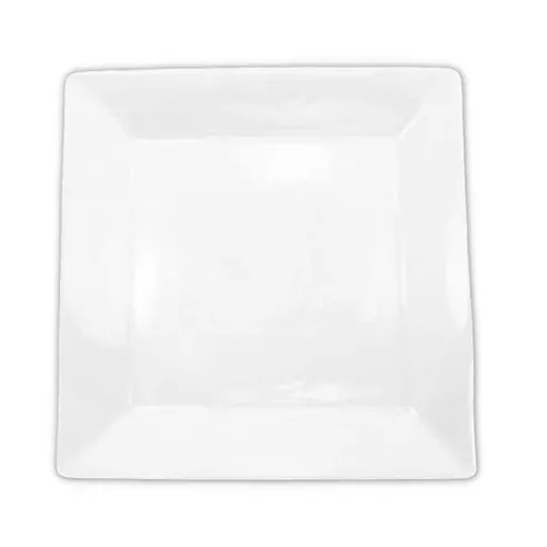 Plato Cuadrado de Porcelana 10-1/8 Pulgadas Blanco CATER MAX 17106