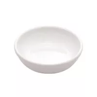 Plato Salsero Redondo de Melamina de 10 x 2.2 Centimetros de Color Blanco MASTER CHEF D054