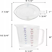 Taza Medidora de Policarbonato de 16 Tazas THUNDER PLMD128CL 2