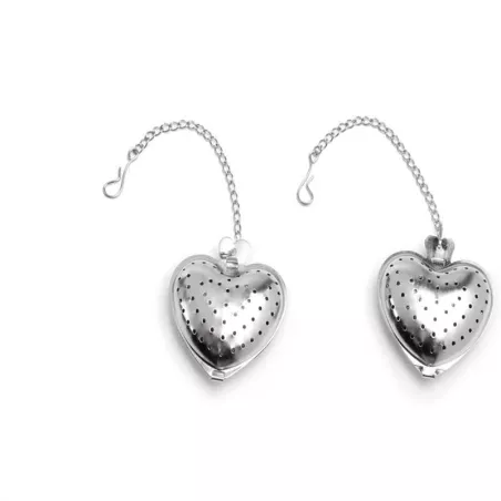 Infusor con Forma de Corazon de Acero Inoxidable, Set de 2 Unidades FOX RUN BRANDS 5123