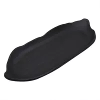 Bandeja con Textura de Melamina de 12.5 x 5.5 Pulgadas de Color Negro MASTER CHEF E067