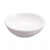 Plato Salsero Redondo de Melamina de 9.1 x 2 Centimetros de Color Blanco MASTER CHEF D053