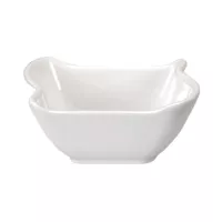 Bowl Salsero de Melamina de 9.1 x 7.5 x 3.8 Centimetros, Color Blanco  MASTER CHEF D073