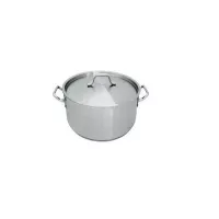Olla Brazier de Acero Inoxidable de 15.1 Cuartos con Tapa  MASTER CHEF BRA-15