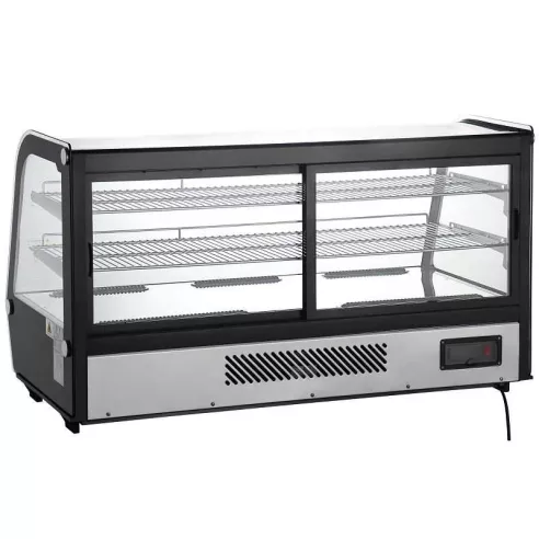 Vitrina Refrigerada de 3 Niveles de 122 x 57 x 69 Centimetros, Color Negro  QUANTUM PRO VR-200