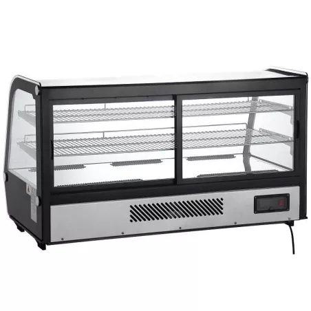 Vitrina Refrigerada de 3 Niveles de 122 x 57 x 69 Centimetros, Color Negro  QUANTUM PRO VR-200