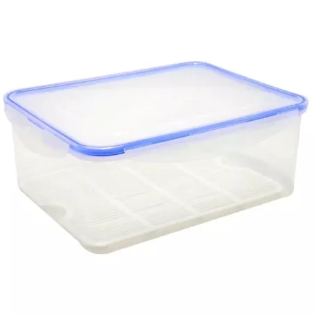 Contenedor Plastico Hermetico Rectangular de 30 x 23 x 12 Centimetros de 5300 Mililitros MASTER CHEF OM0072