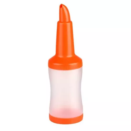 Botella Plastica para Licor de 1Litro, Color Anaranjada MASTER CHEF JW-BSNP1-OR