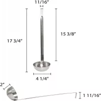 Cucharon de Acero Inoxidable de 2 Piezas, Capacidad de 10 Onzas THUNDER SLTL008 2