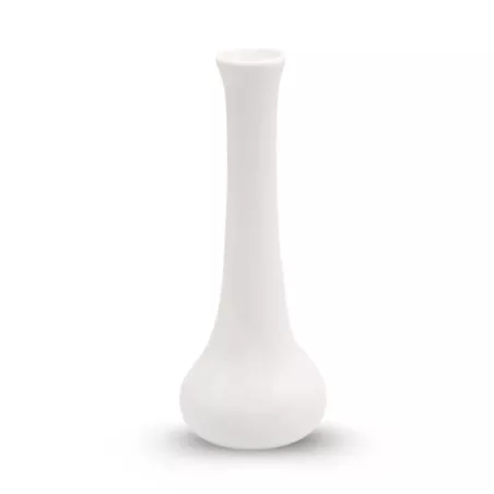 Florero Liso de Porcelana de 6 Pulgadas Blanco ARNI S0995