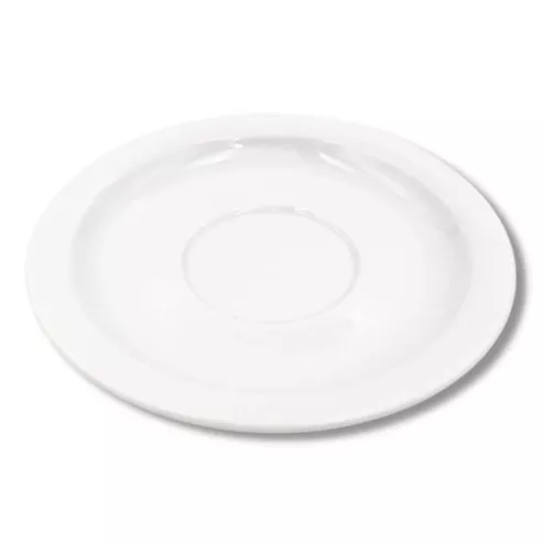 Plato para Taza de Borde Delgado 15.2 Centimetros Blanco CATER MAX 852