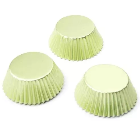 Capsulas para Cupcakes de Alumino de Color Verde Claro de 32 Unidades FOX RUN BRANDS 8006