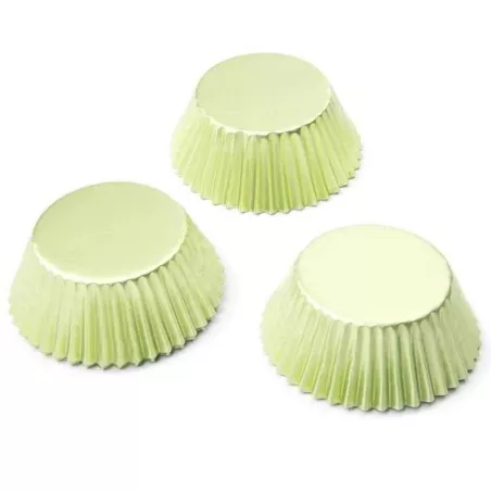 Capsulas para Cupcakes de Alumino de Color Verde Claro de 32 Unidades FOX RUN BRANDS 8006