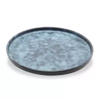 Plato Redondo Coupe de Porcelana Azul 10 Pulgadas ARNI C1565-J01