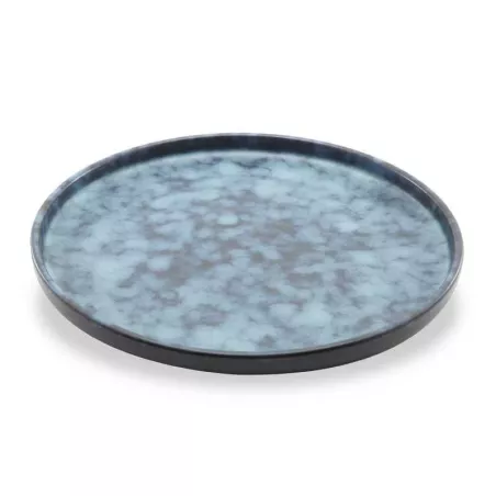 Plato Redondo Coupe de Porcelana Azul 10 Pulgadas ARNI C1565-J01