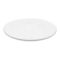 Plato Redondo de Porcelana Borde Ancho 12 Pulgadas Blanco CATER MAX A708