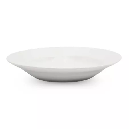 Plato de Sopa de Porcelana de Borde Ancho 11 Pulgadas Blanco ARNI S5902