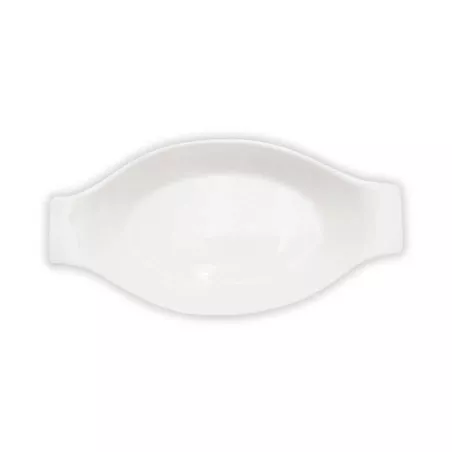 Plato Gratin Ovalado de Porcelana 10.25 Pulgadas Blanco ARNI S0563