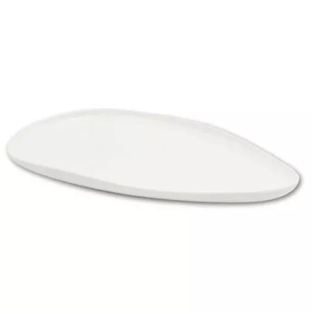 Plato Leave Ovalado de Porcelana 13.5 Pulgadas Blanco ARNI C1418